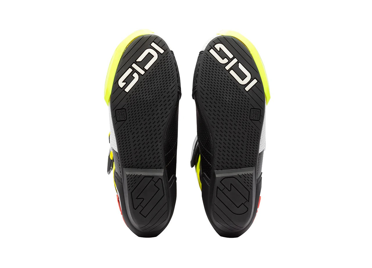 Sidi MAG 2 Air Motorradstiefel Fluo Gelb / Korallenrot - 390