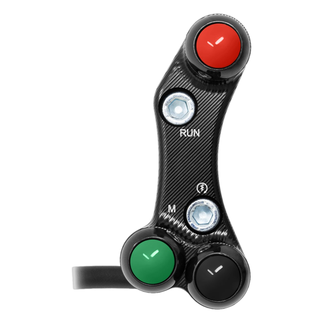 Lenkerschalter Superbike rechts JetPrime BMW S 1000 RR (15-18) JP SPDB 008 – für BMW-Stock-Pro-Dashboard, versetztes Lochbild