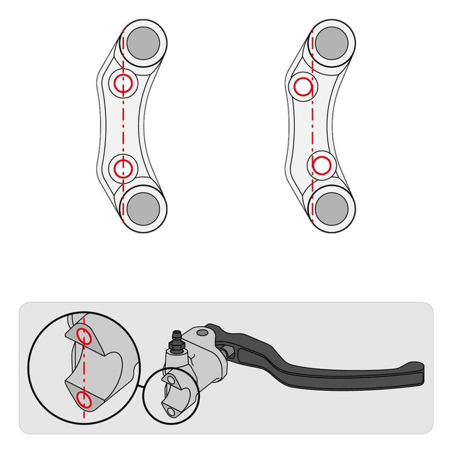 Lenkerschalter Street rechts JetPrime Yamaha YZF-R3 (19-21) JP PLD 023 – fluchtendes Lochbild