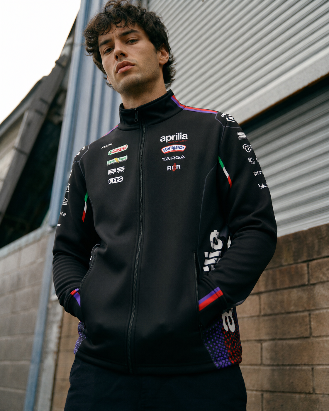 Aprilia Racing Team Zip Sweat-Jacke Replica 2026 Herren IXON