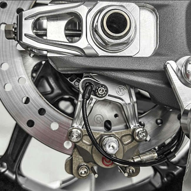 Kettenspanner Kit mit Bremssattelhalter und Brembo P2-24 64mm X206001 Motocorse Ducati Panigale V4/S (2025)