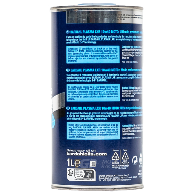 Bardahl 10W40 Plasma LXR - 1 Liter Premium Öl