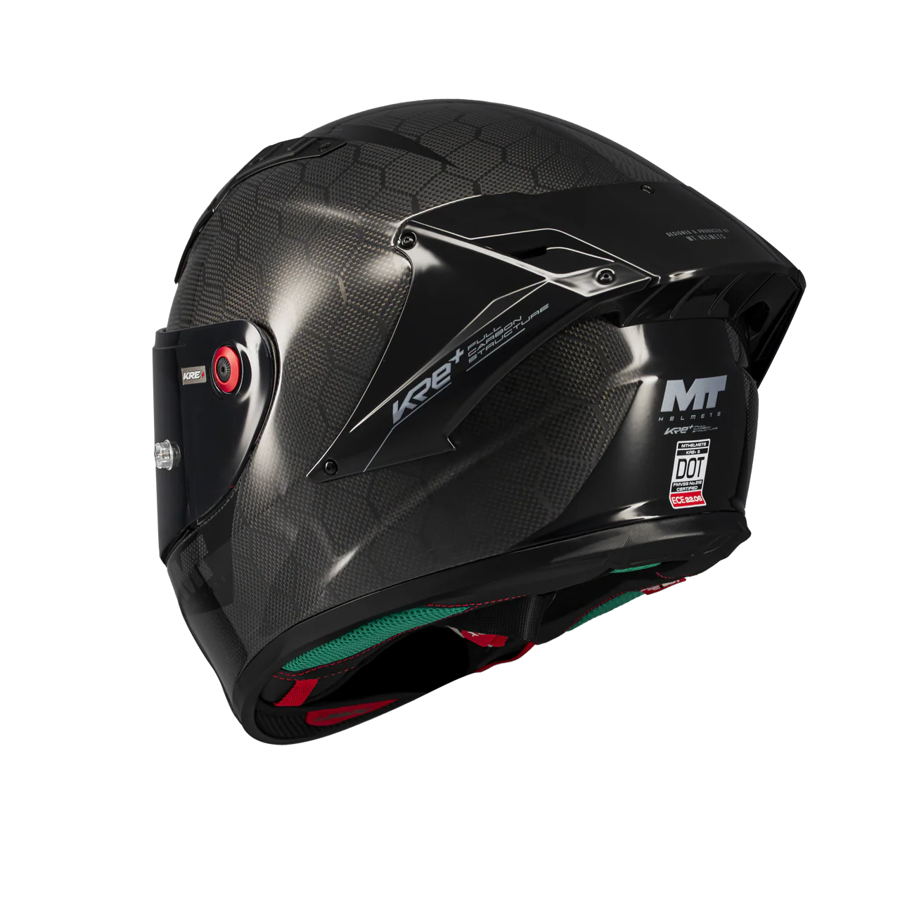 MT-Helmets KRE+ S Helm Pure Carbon Glossy A1 Glow Comprehensive