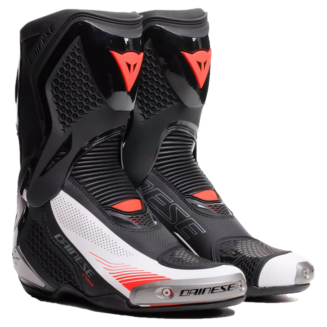 Dainese Torque 4 Air Racing und Straßen Motorradstiefel Sommer | Herren | Schwarz/Weiß/Rot | 2017900086N3200