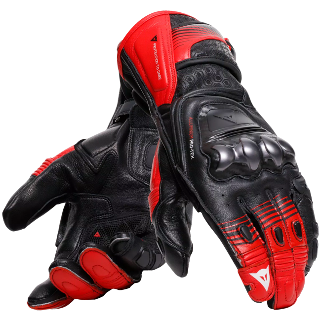 Dainese Fiero Racing Motorrad Lederhandschuhe | Herren | Schwarz/Rot | 2018100025A7700