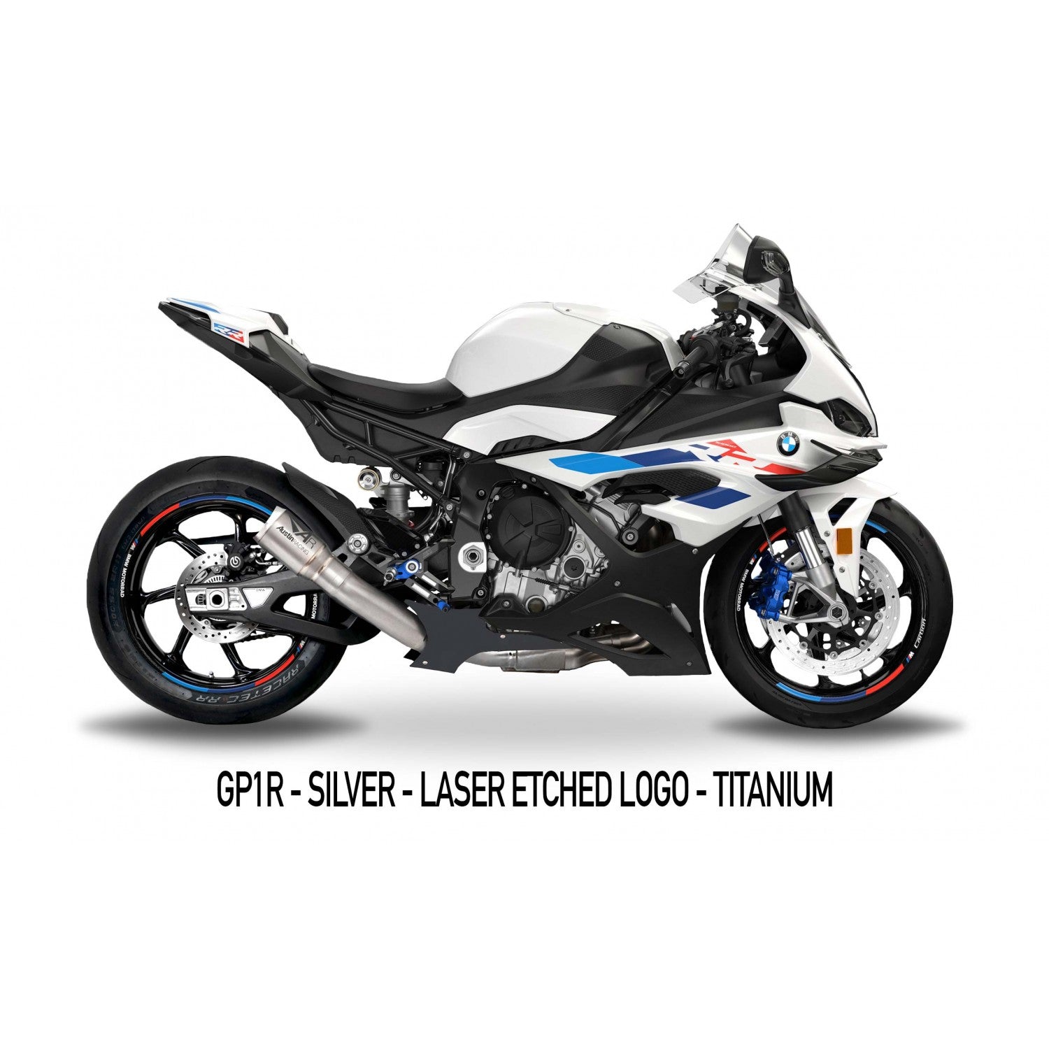 Austin Racing Slip-On (GP1R/GP2R/V3) + KAT-Ersatzrohr BMW S1000RR K67 (19-26)