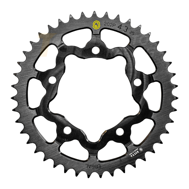 Sitta Aluminium Kettenrad Aprilia RSV4/1100 Factory/R/RR/RF (09-26) (202P) – 37-48 Zähne, 525 Teilung