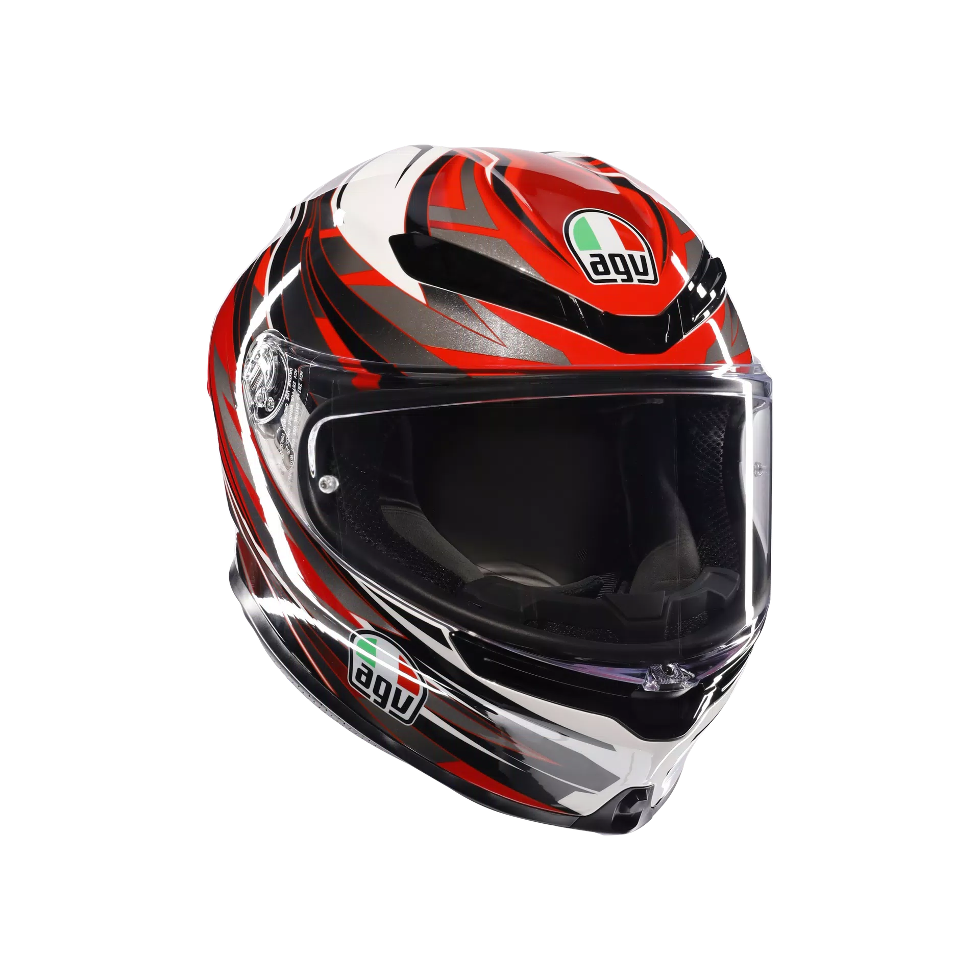 AGV K6 S Helm Reeval Weiß/Rot/Grau | 2118395001023