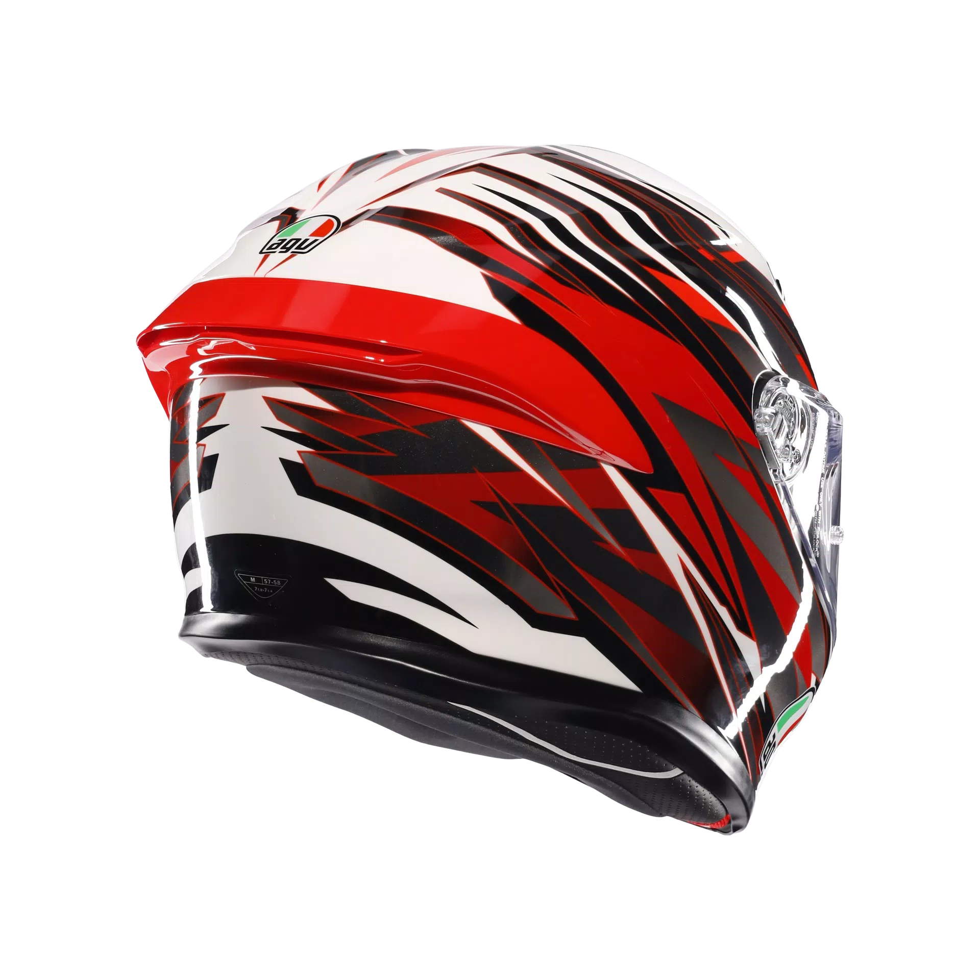 AGV K6 S Helm Reeval Weiß/Rot/Grau | 2118395001023