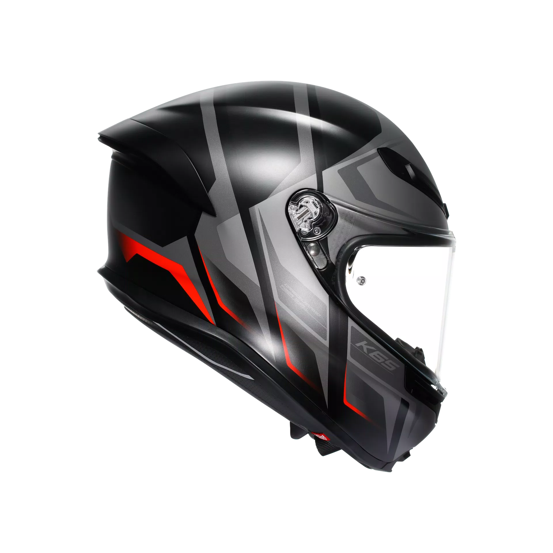 AGV K6 S Helm Karve Matt Schwarz/Grau/Rot | 2118395001024
