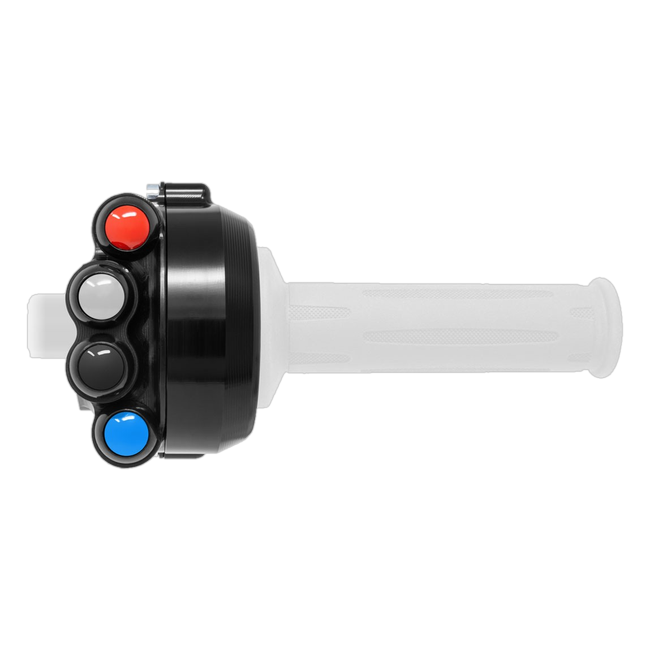 Gasgriffgehäuse mit integriertem Lenkerschalter JetPrime BMW S 1000 RR (23-26) JP CO BM038L – Racing-Belegung