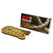 EK Kette 520 ZVX3 Gold/Gold NX-Ring offen mit Nietschloss – 84 bis 146 Glieder