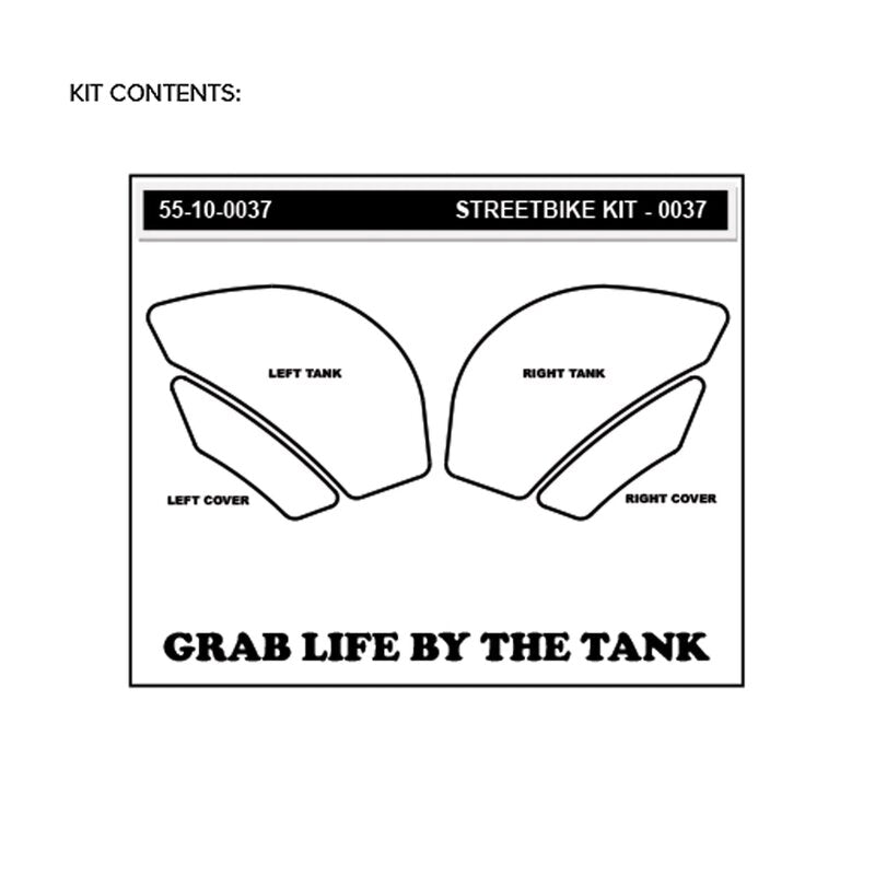 Stompgrip Vulcano Traction Pads Kawasaki ZX-6R/636/RR (09-26) 55-10-0037