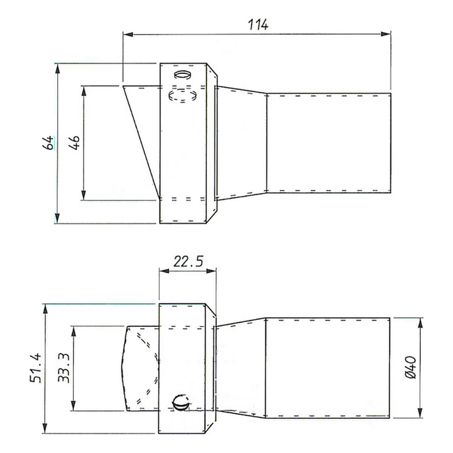 Spark Exhaust dB-Killer Universal Force 40 mm Open 70 mm G9954