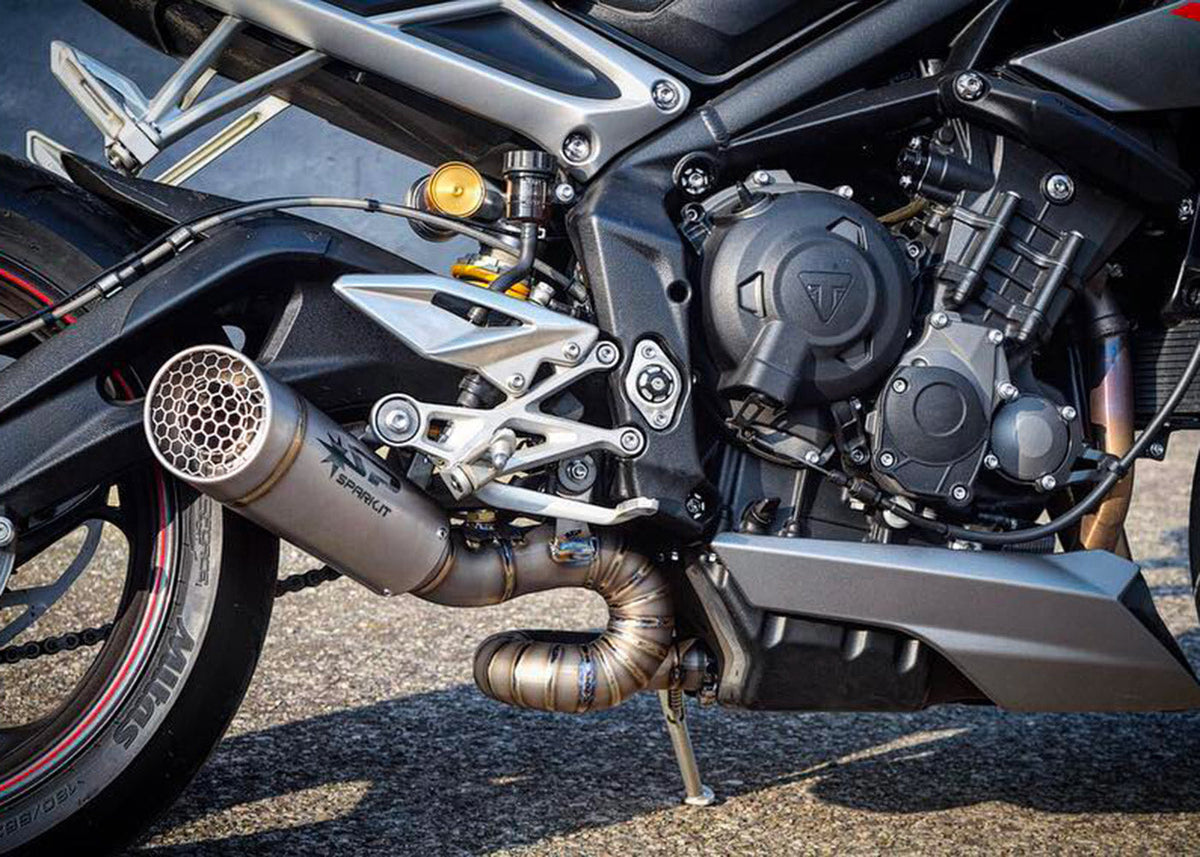 Spark Exhaust Verbindungsrohr Racing Titanium Triumph Street Triple 765 R/RS (17-26) GTR0501R