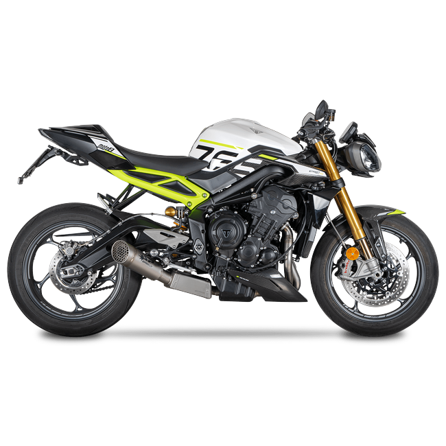 Spark Exhaust Komplettanlage Grid-O Euro5+ Black Ceramic Triumph Street Triple 765 R/RS (23-26) GTR8824BOM