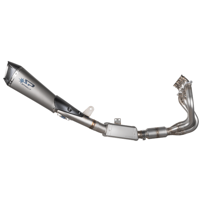 Spark Exhaust Komplettanlage Konix Evo Euro5+ Lateral Black Ceramic Triumph Street Triple 765 R/RS (23-26) GTR8826BOM