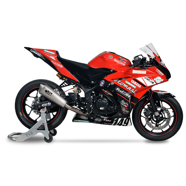 Spark Exhaust Komplettanlage Racing Konix Ø60 Titanium Yamaha R3 (15-26) GYA8833T