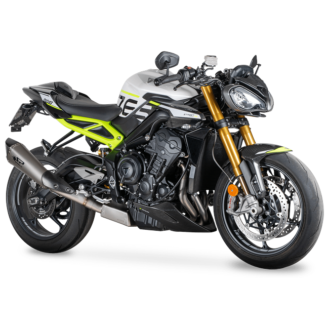 Spark Exhaust Komplettanlage Konix Evo Euro5+ Lateral Mount Triumph Street Triple 765 R/RS (23-26) GTR8826TOM