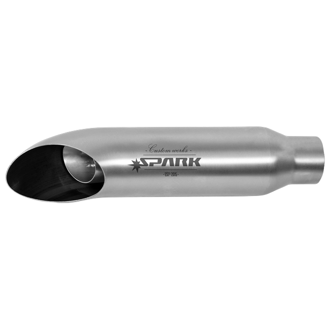 Spark Exhaust Schalldämpfer rechts Universal Hot Road Side Edelstahl G00SI19I