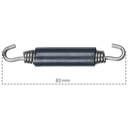 Spark Exhaust Schelle Universal Spring 83 mm Rubber Sleeve MOLLA06