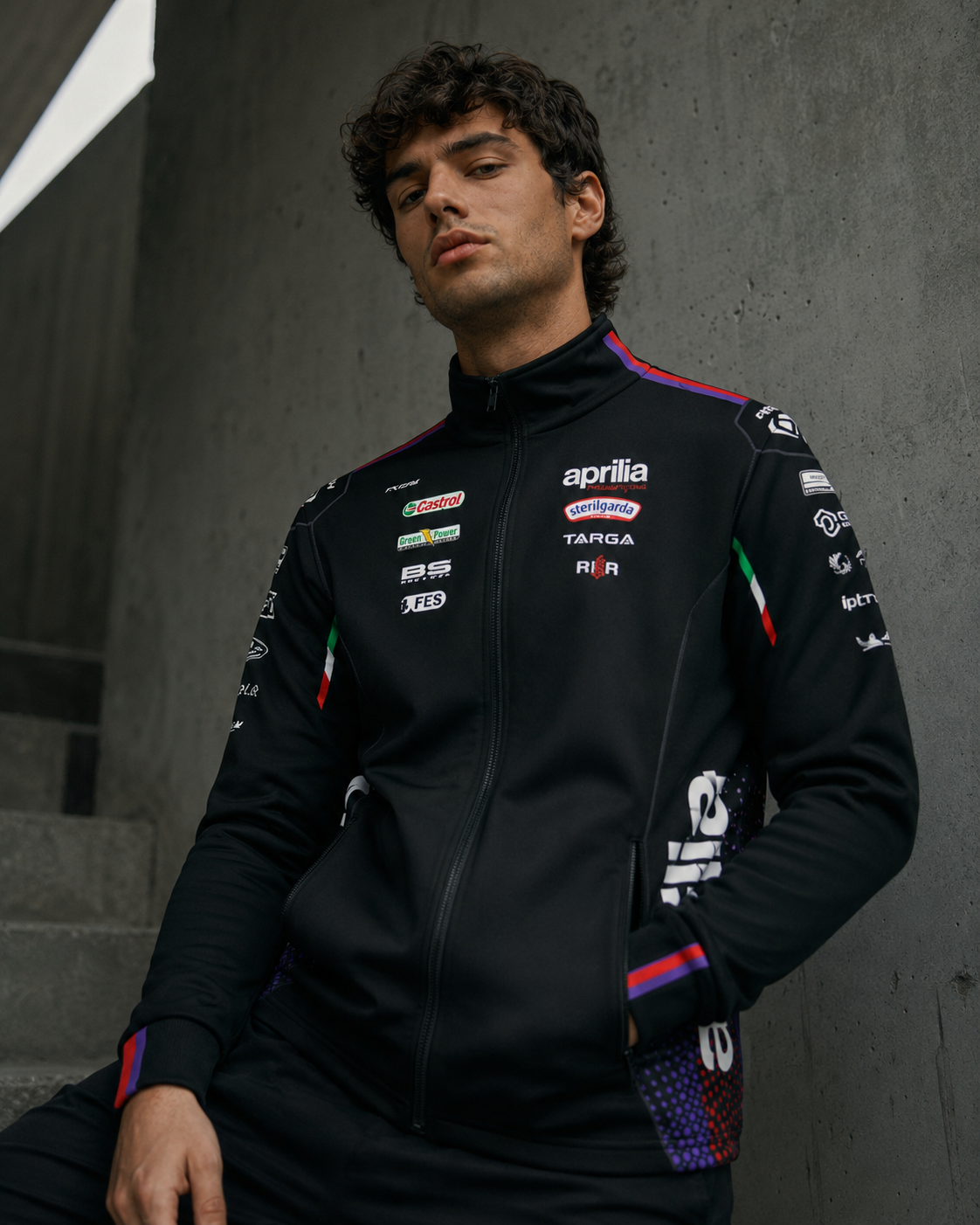 Aprilia Racing Team Zip Sweat-Jacke Replica 2026 Herren IXON