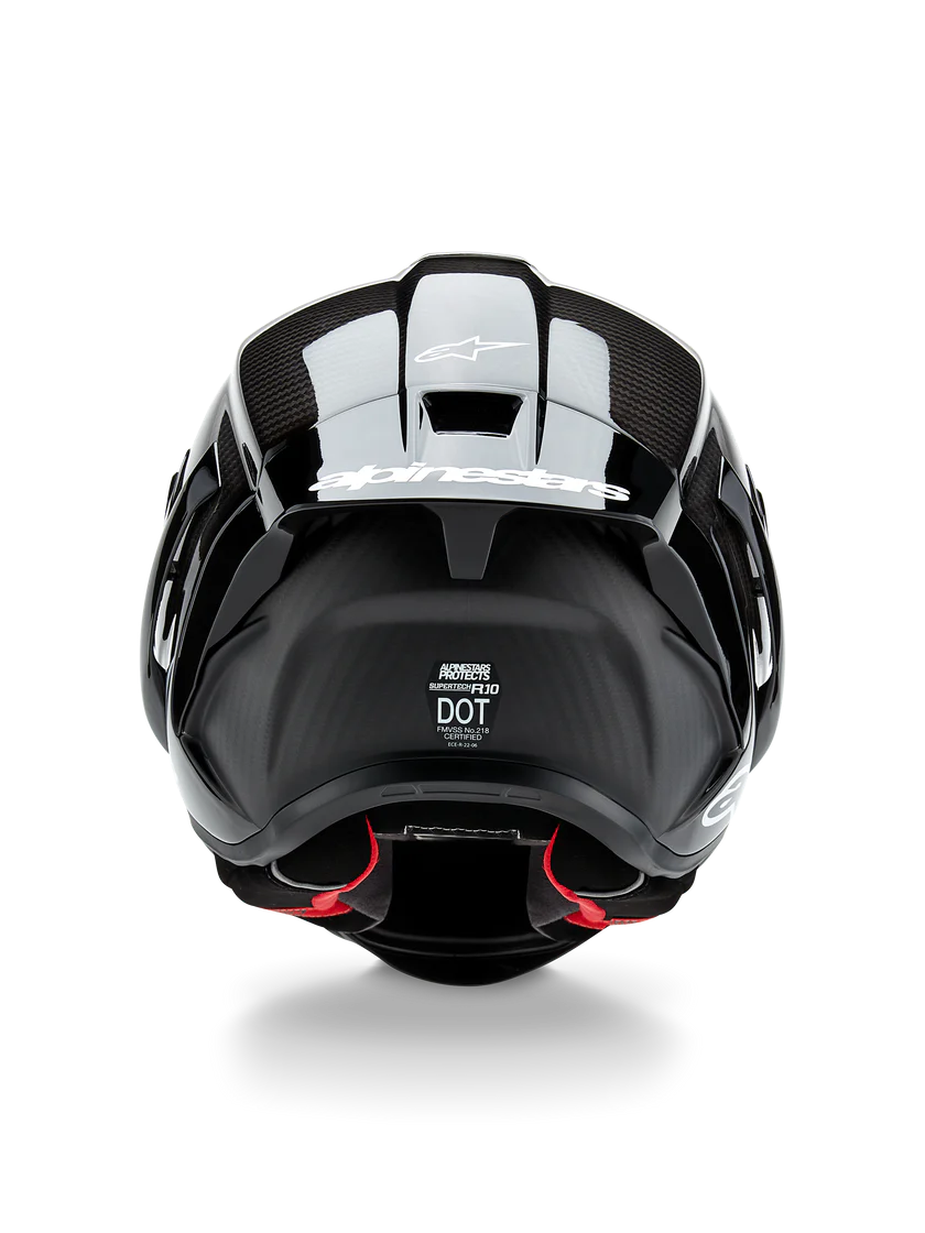 Alpinestars Supertech R10 Solid Helm Carbon Glanz 8200124-1902