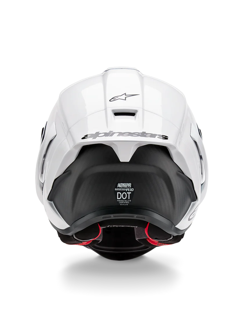 Alpinestars Supertech R10 Solid Helm Weiß Glanz 8200124-2170