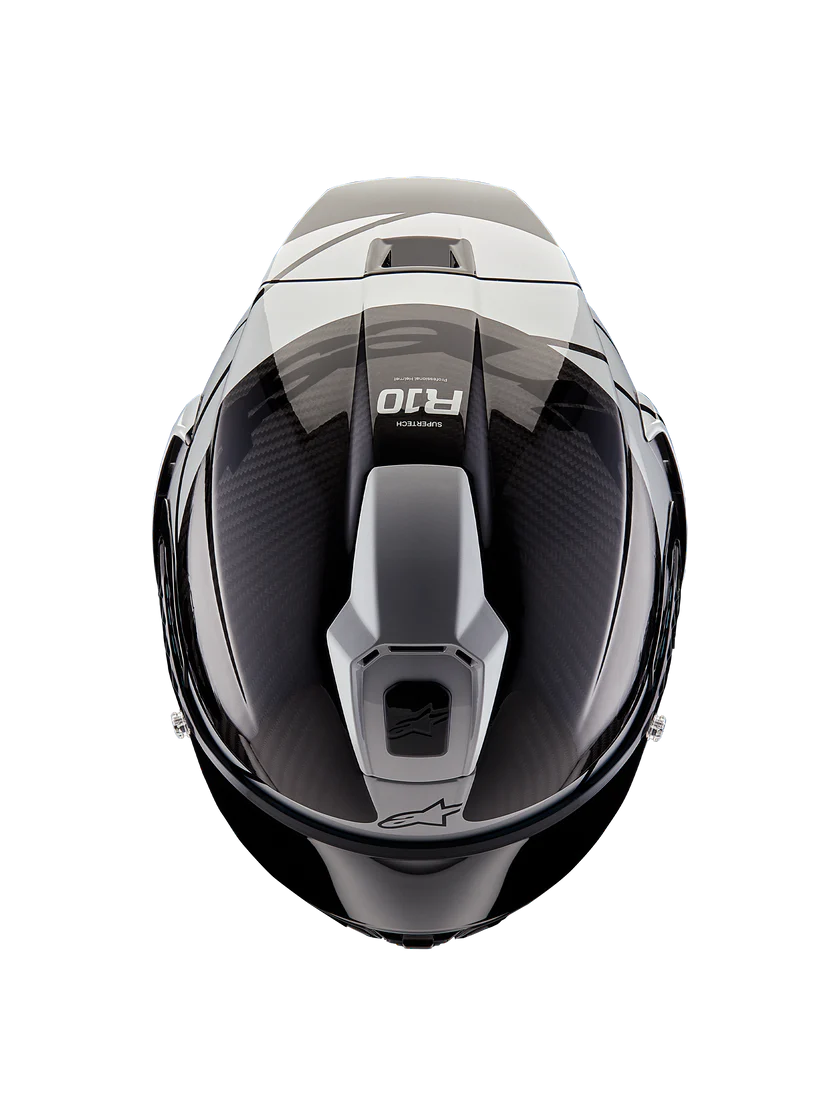 Alpinestars Supertech R10 Element Helm Carbon Carb Schwarz Silber 8200324-1368