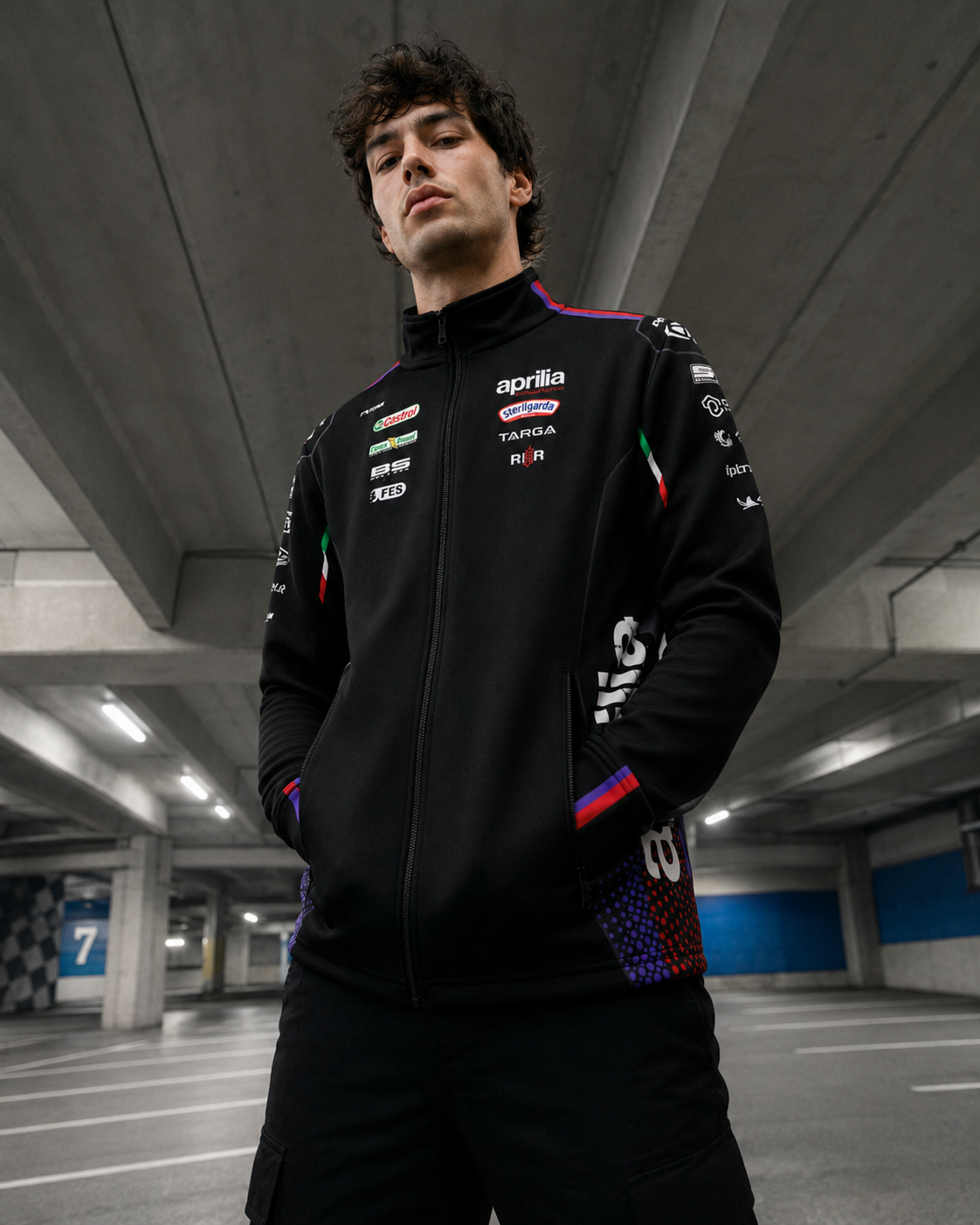 Aprilia Racing Team Zip Sweat-Jacke Replica 2026 Herren IXON