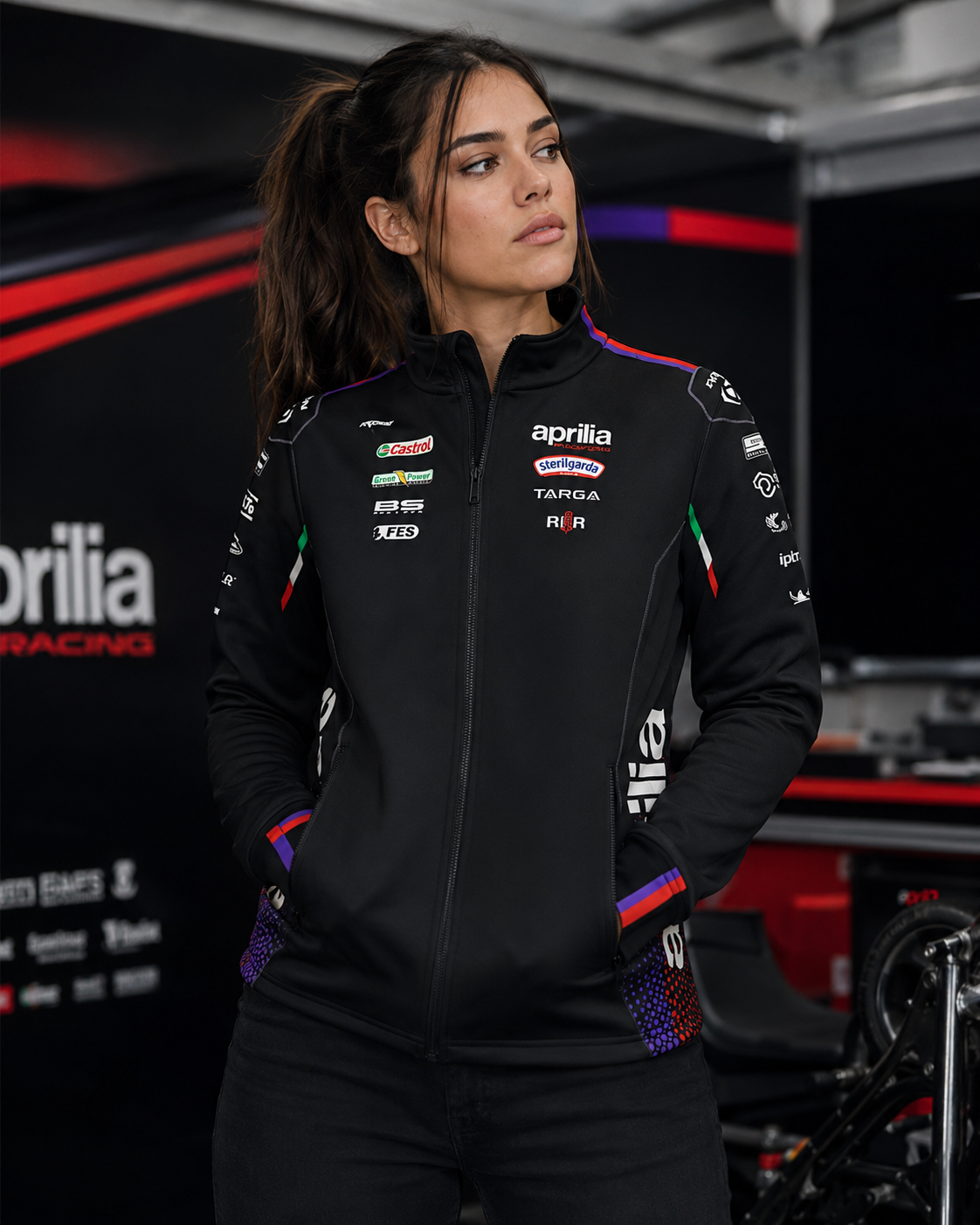 Aprilia Racing Team Zip Sweat-Jacke Replica 2026 Herren IXON