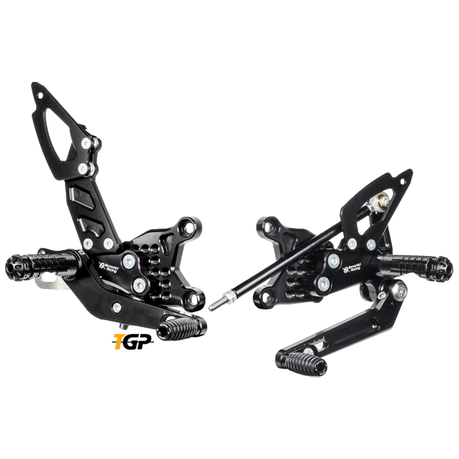 Fußrastenanlage Race mit QS Bonamici Racing Aprilia RSV4/Factory/R/RR/RF (09-16) A004R
