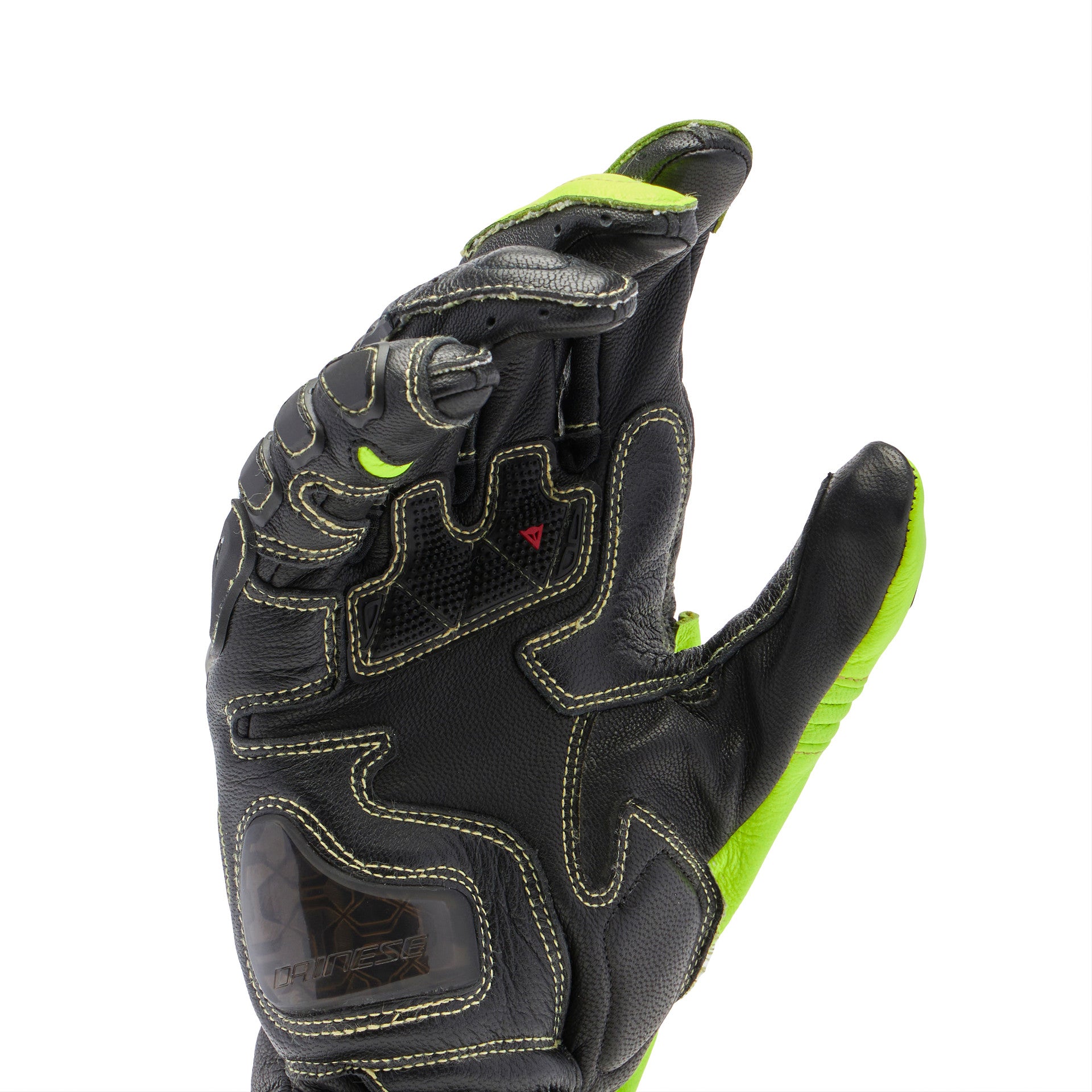 Dainese Full Metal 7 Racing Motorrad Lederhandschuhe | Herren | Neon Gelb/Schwarz