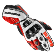 Spidi Carbo Track Evo Racing Motorrad Lederhandschuhe | Herren | Rot | A203014