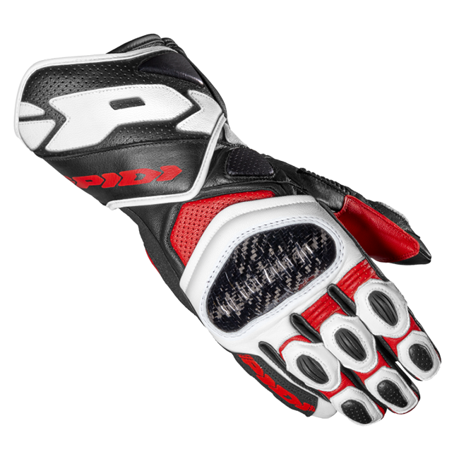 Spidi Carbo 7 Sport Motorrad Lederhandschuhe | Herren | Rot | A210014