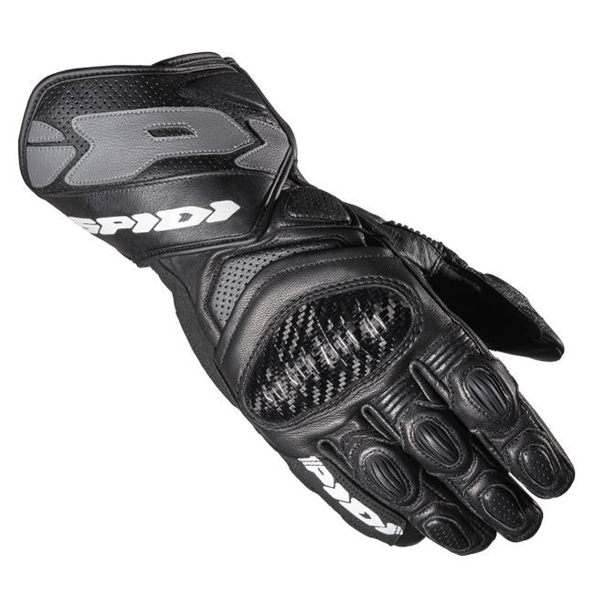 Spidi Carbo 7 Sport Motorrad Lederhandschuhe | Herren | Schwarz | A210026