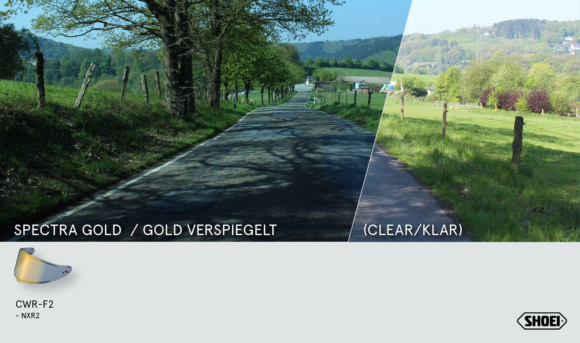 Shoei Visier X-SPR PRO (CWR-F2PN) Gold Verspiegelt