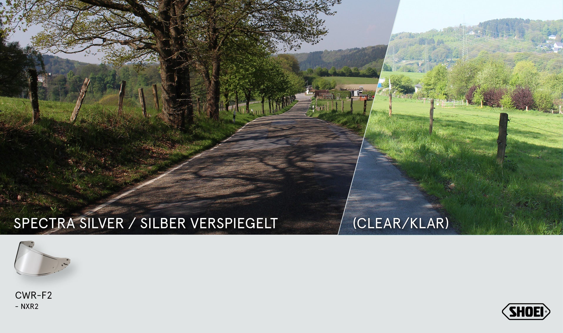 Shoei Visier X-SPR PRO (CWR-F2PN) Silber Verspiegelt