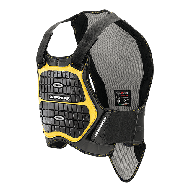 Spidi Defender Brust- u. Rückenprotektor | Herren | Schwarz/Gelb