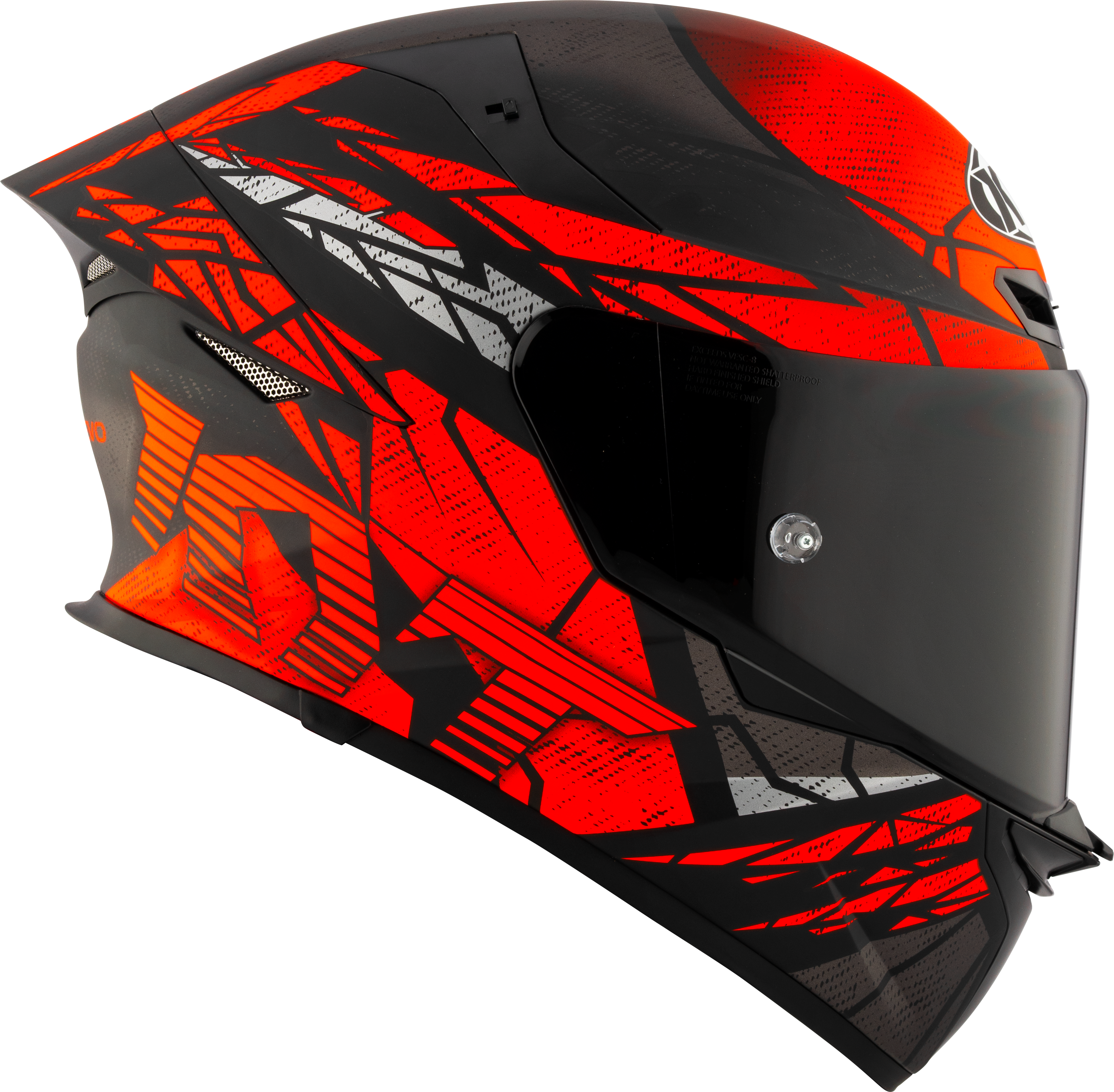 KYT TT-Revo Helm Combustion Red matt Y6TR0038