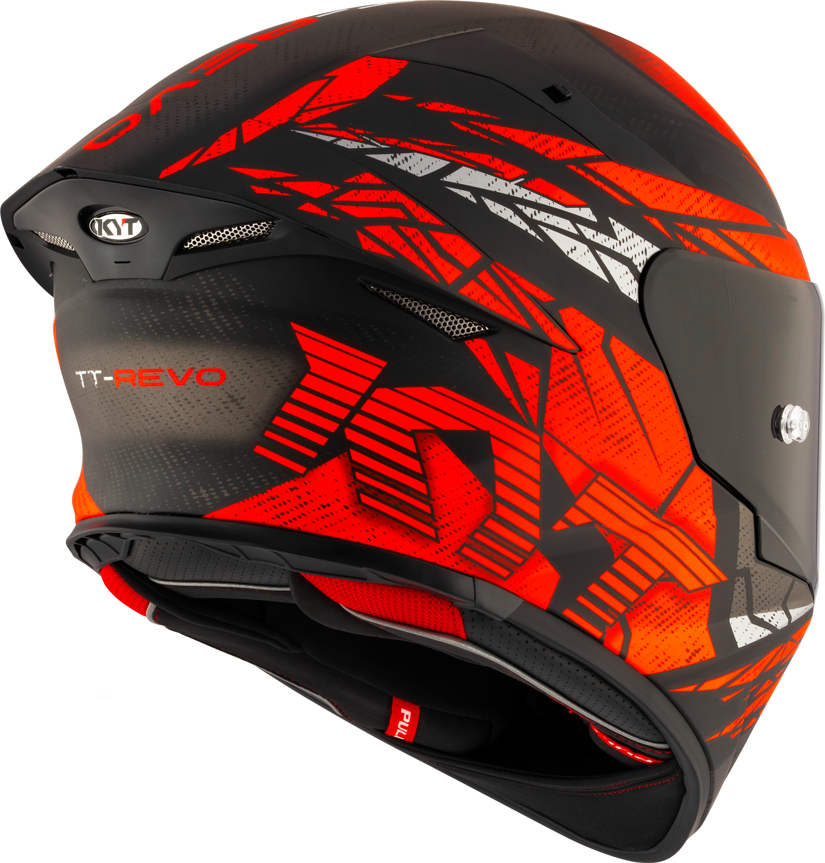 KYT TT-Revo Helm Combustion Red matt Y6TR0038