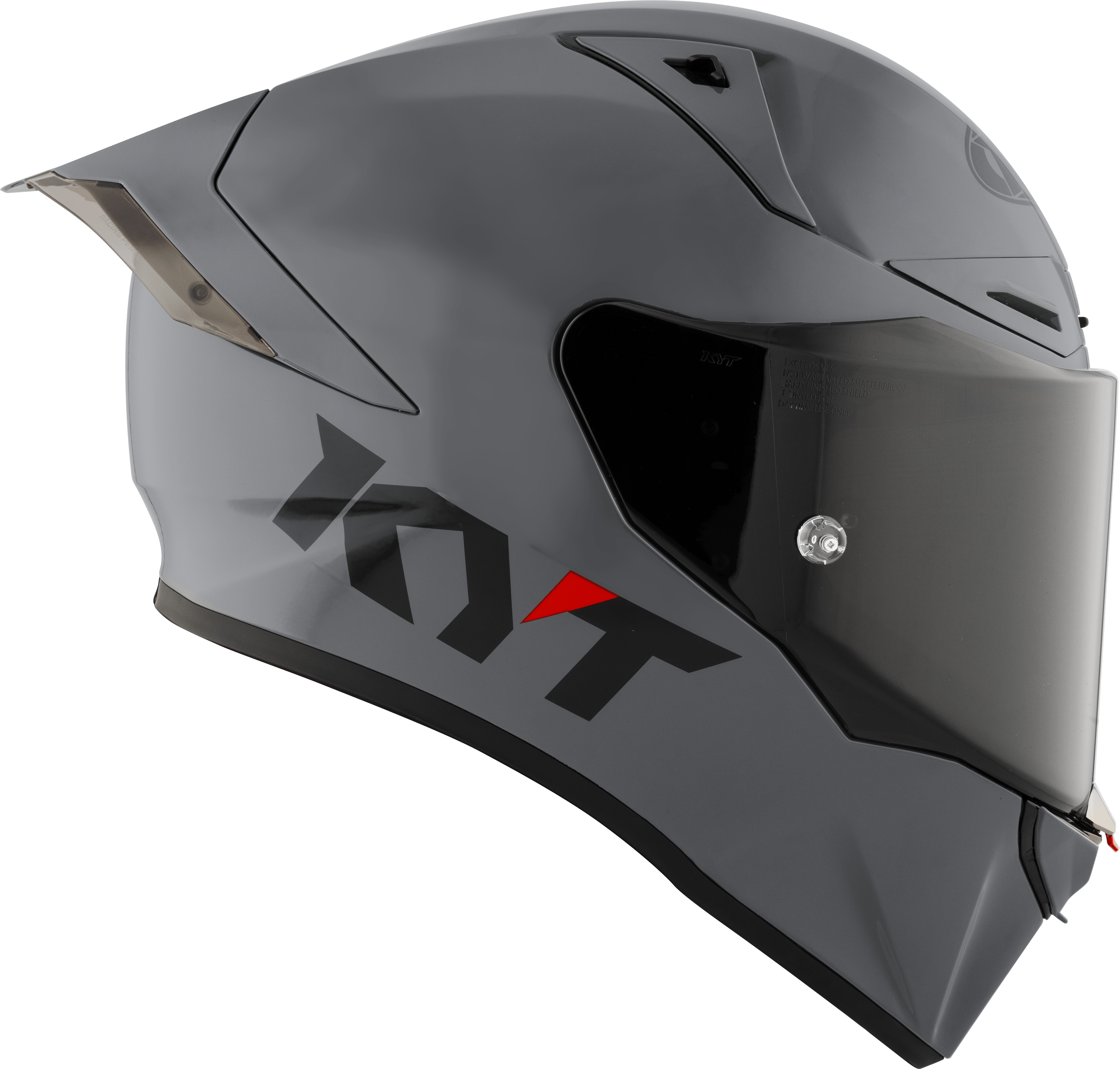 KYT R1R Racing Helm Plain grau Y6R100W1