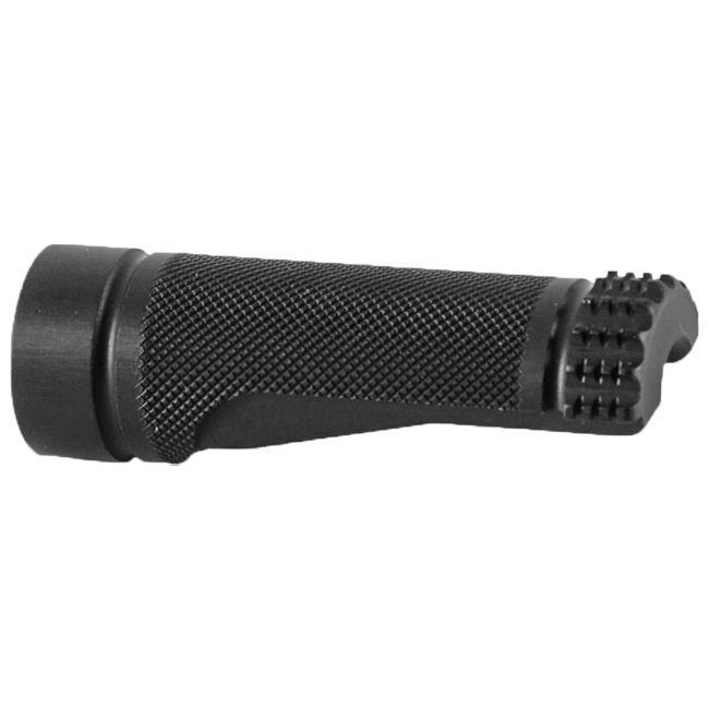 LighTech Ersatz-Fußraste fest 75 mm – Silber/Schwarz | FTR1098