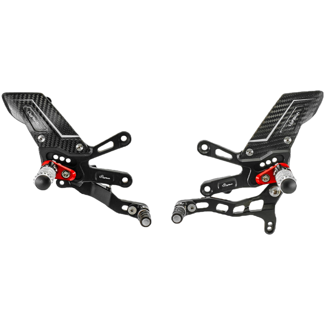 Fußrastenanlage R LighTech Umkehrschaltung Aprilia RSV4/RF/RR/1100 Factory (17-26) FTRAP006R