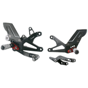 Fußrastenanlage R LighTech Triumph Street Triple 765 S / R / RS (17-26) FTRTR005R