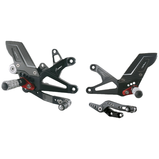 Fußrastenanlage R LighTech Triumph Daytona 675/765 (13-21) FTRTR005R