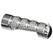 LighTech Ersatz-Fußraste fest 70,5 mm – Silber/Schwarz | RFTR245–248