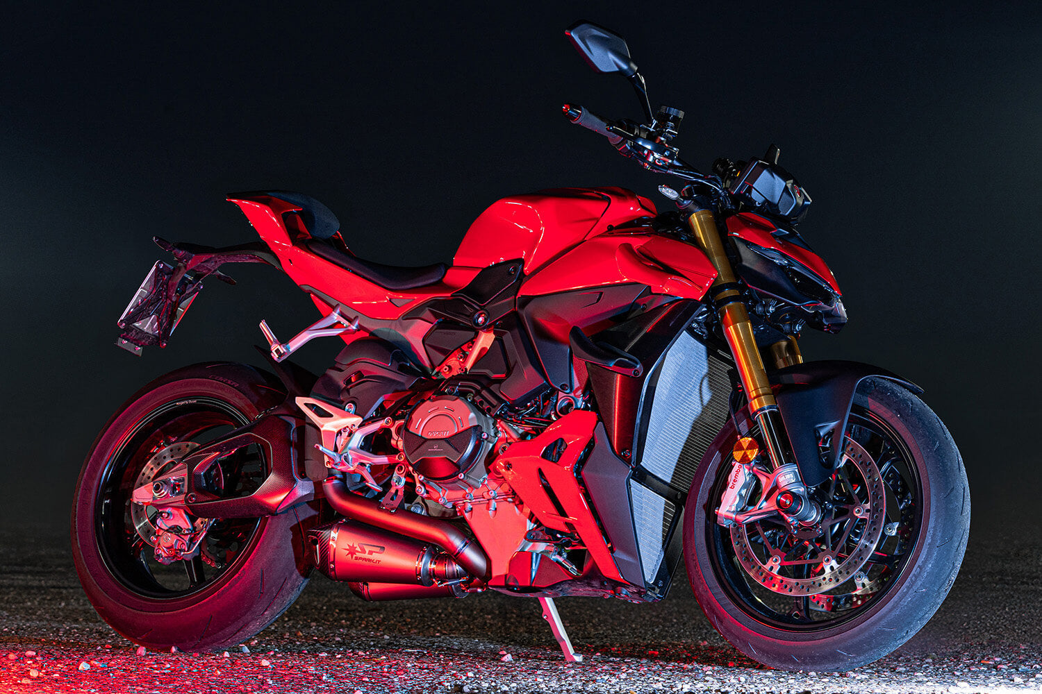 Spark Exhaust Komplettanlage Racing Satz Konix Evo Titanium Ducati Panigale V4/S/R (25-26) GDU8856T