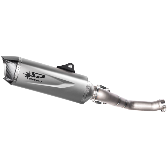 Spark Exhaust Slip-On Force EVO + KAT-Ersatzrohr Kawasaki ZX-10 R/RR (16-20) GKA8818T