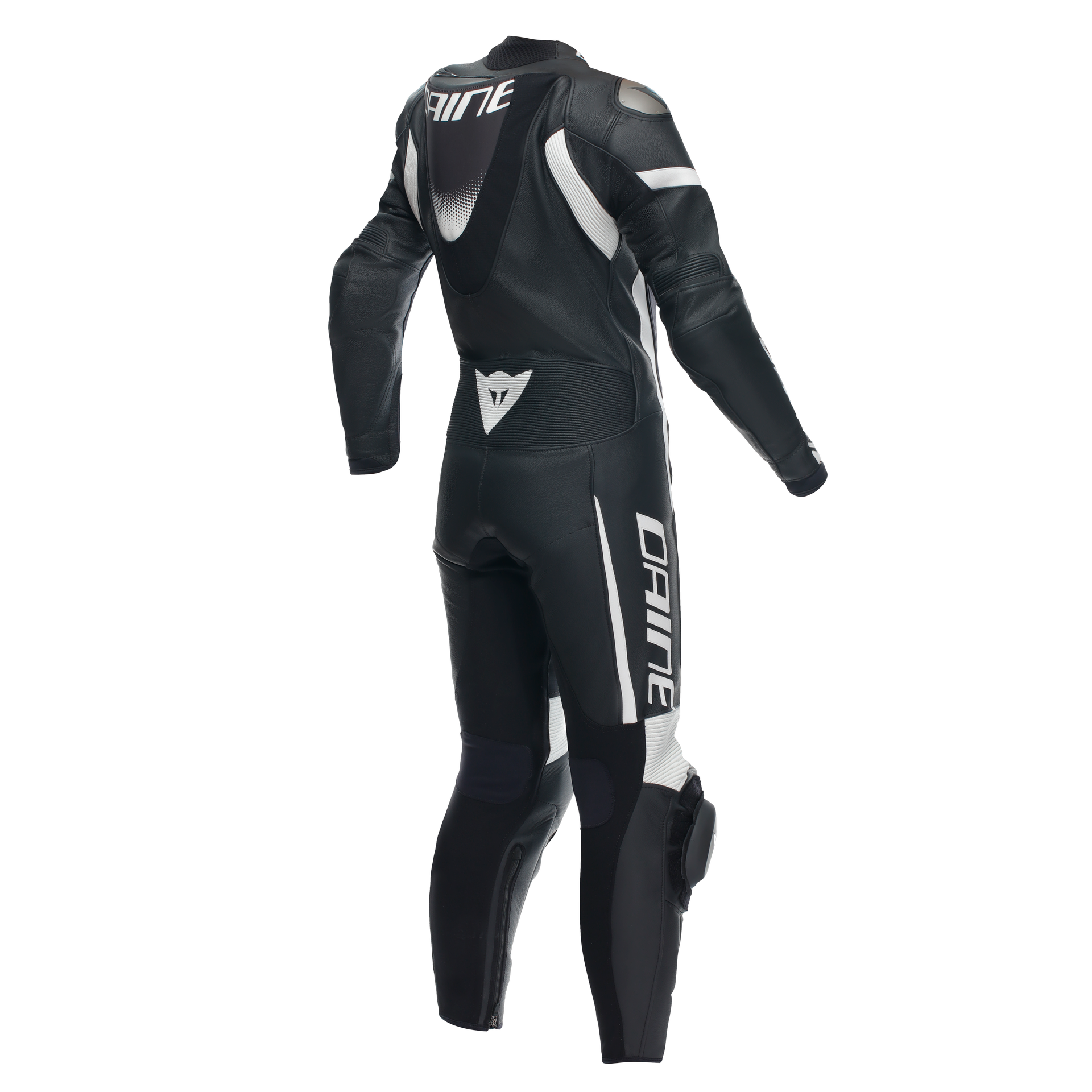 Dainese Grobnik Lady Einteiler Lederkombi – Perforierter Rennanzug | Frauen | Schwarz/Weiß